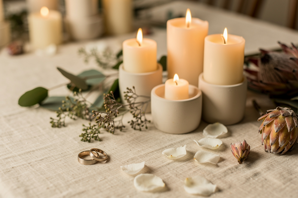 Wedding Candles as Ceremony Elements: Scent Strategy Beyond Decoration — Claudi's boutique fragrance studio, Mossel Bay