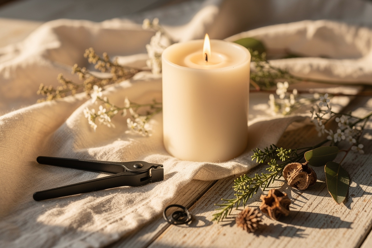 Wick Trimming: Why This Small Ritual Transforms Your Candle's Life — Claudi's boutique fragrance studio, Mossel Bay