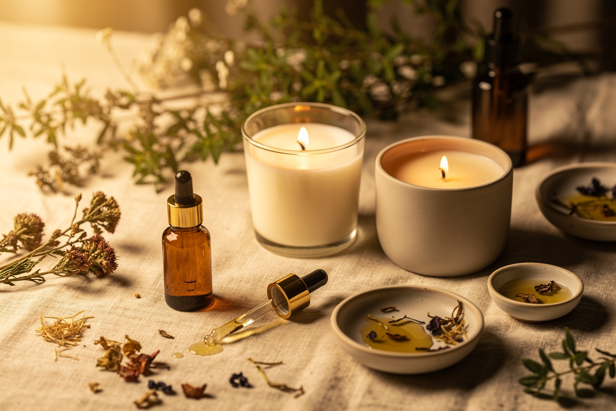 Essential Oils vs Fragrance Oils in Candles: What Burns Better, Lasts Longer, and Why Craft Matters — Claudi's boutique fragrance studio, Mossel Bay